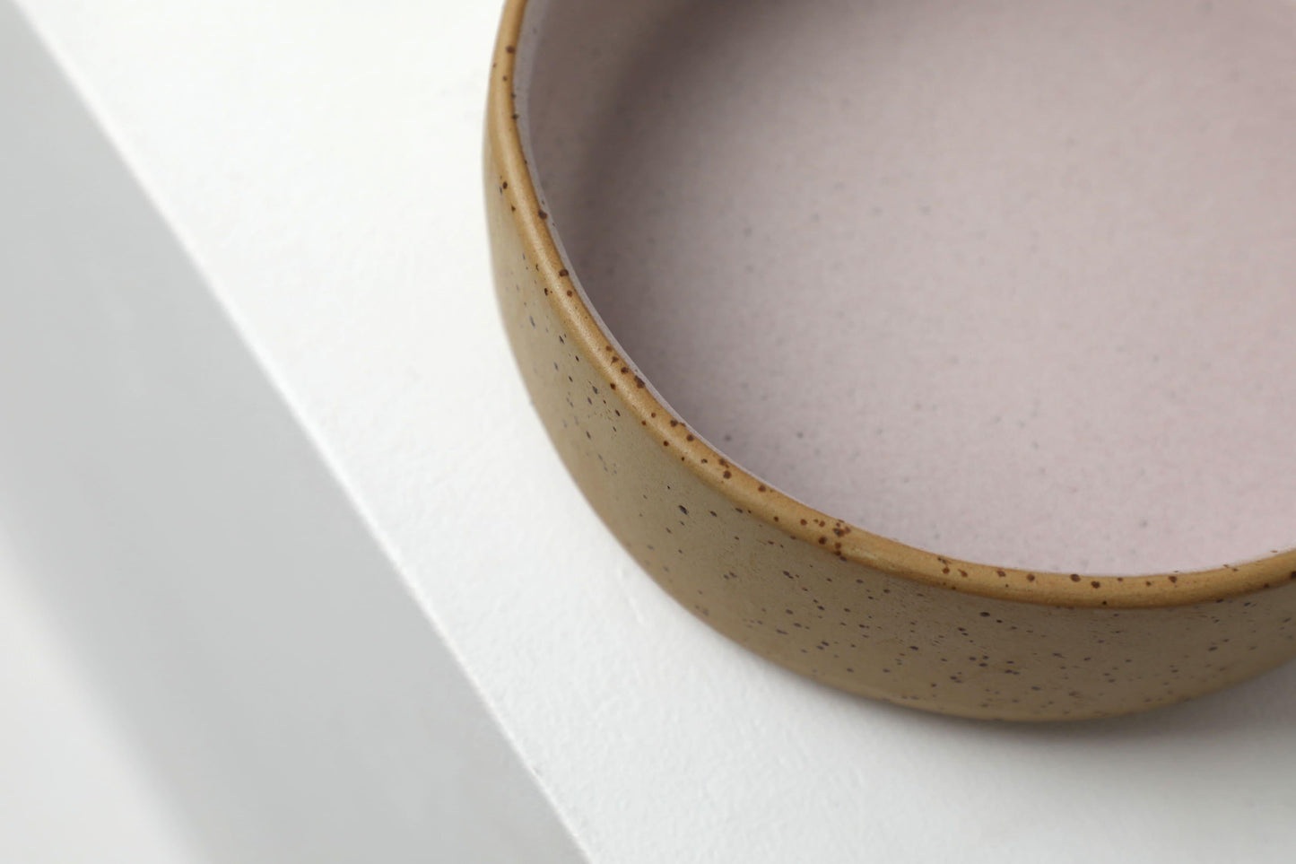 Handmade ceramic dog bowls | RAW+PASTEL PINK - premium dog goods handmade in Europe by animalistus