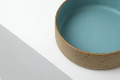 Handmade ceramic dog bowls | RAW+TURQUOISE - premium dog goods handmade in Europe by animalistus