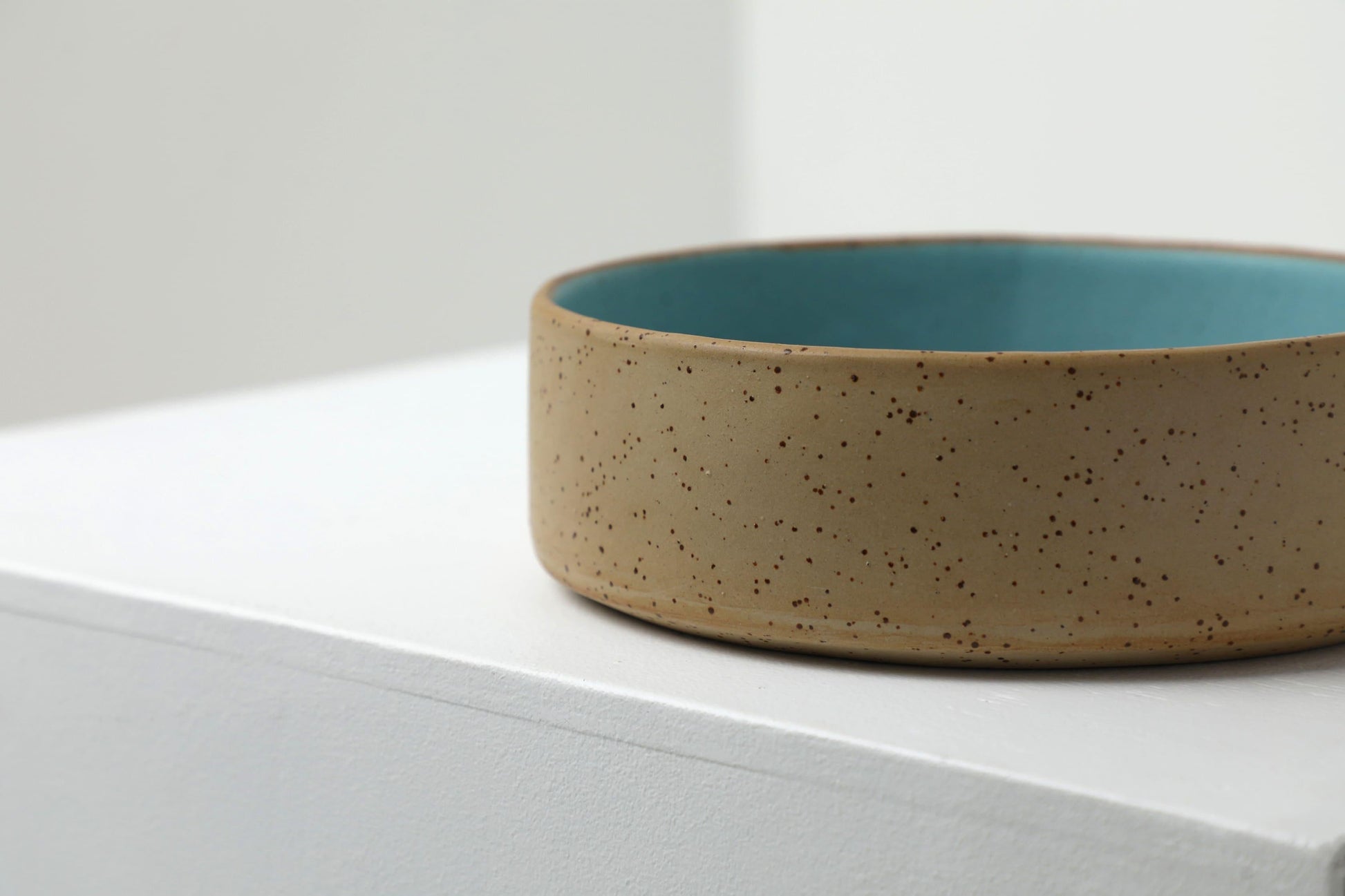 Handmade ceramic dog bowls | RAW+TURQUOISE - premium dog goods handmade in Europe by animalistus