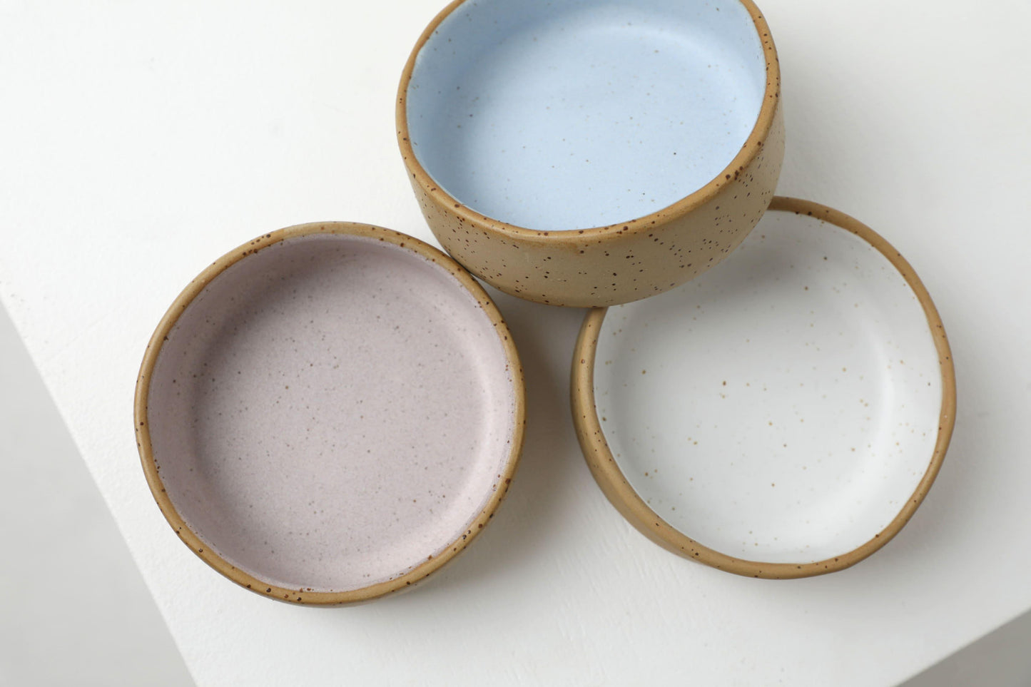 Handmade ceramic dog bowls | RAW+PASTEL PINK - premium dog goods handmade in Europe by animalistus