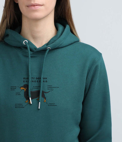 Automotive dog | Hoodie with dog. Regular fit | Unisex - premium dog goods handmade in Europe by My Wild Other
