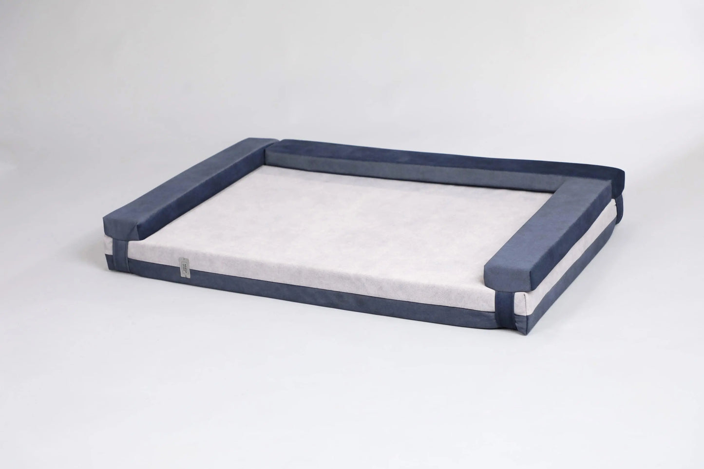 Transformer dog bed | Extra comfort & support | 2-sided | NAVY BLUE+CLOUD GREY