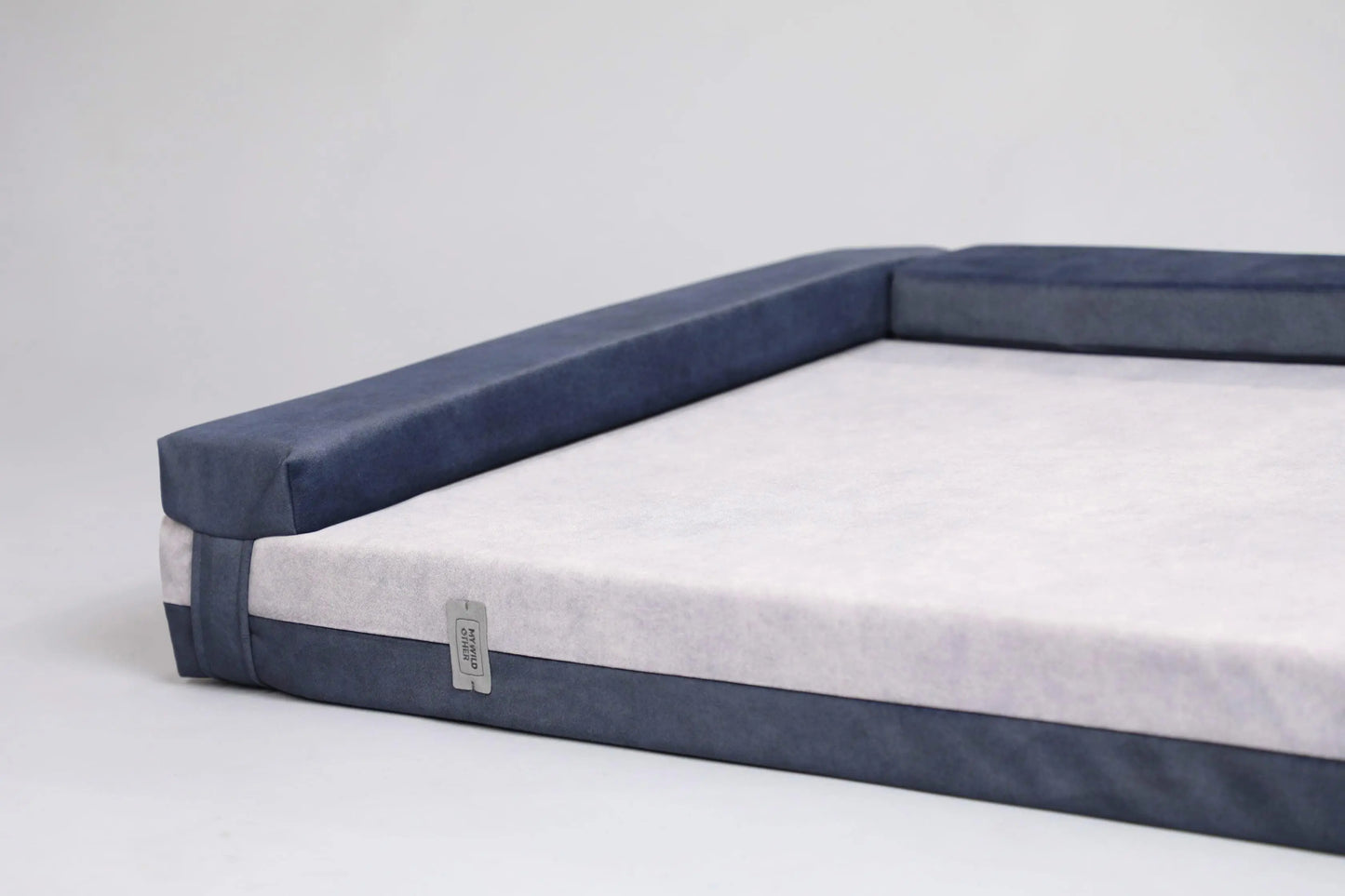 Transformer dog bed | Extra comfort & support | 2-sided | NAVY BLUE+CLOUD GREY