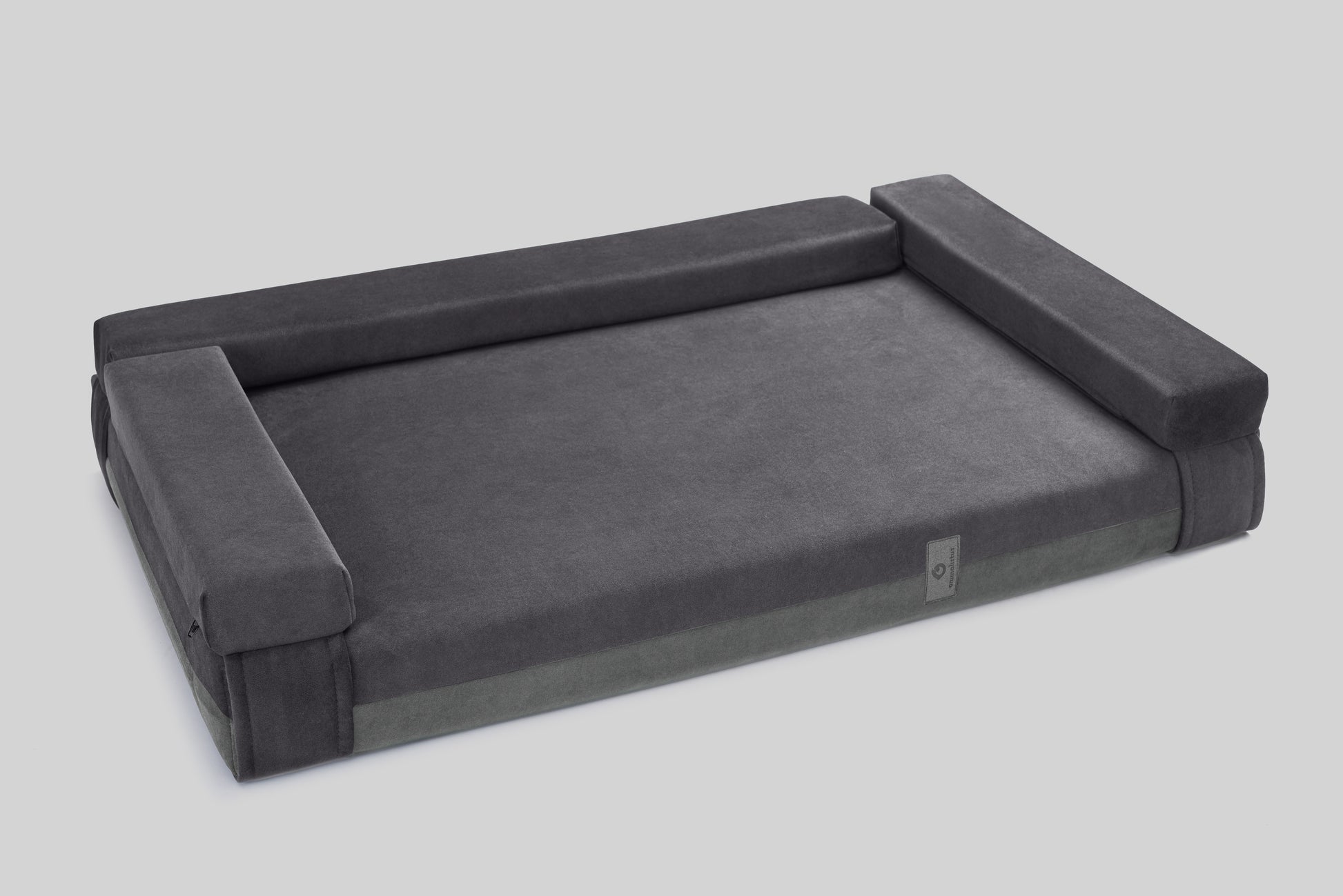 Transformer dog bed | ComfySupport+ | 2-sided | FOG GREY + STEEL GREY | animalistus