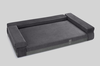 Transformer dog bed | ComfySupport+ | 2-sided | FOG GREY + STEEL GREY | animalistus