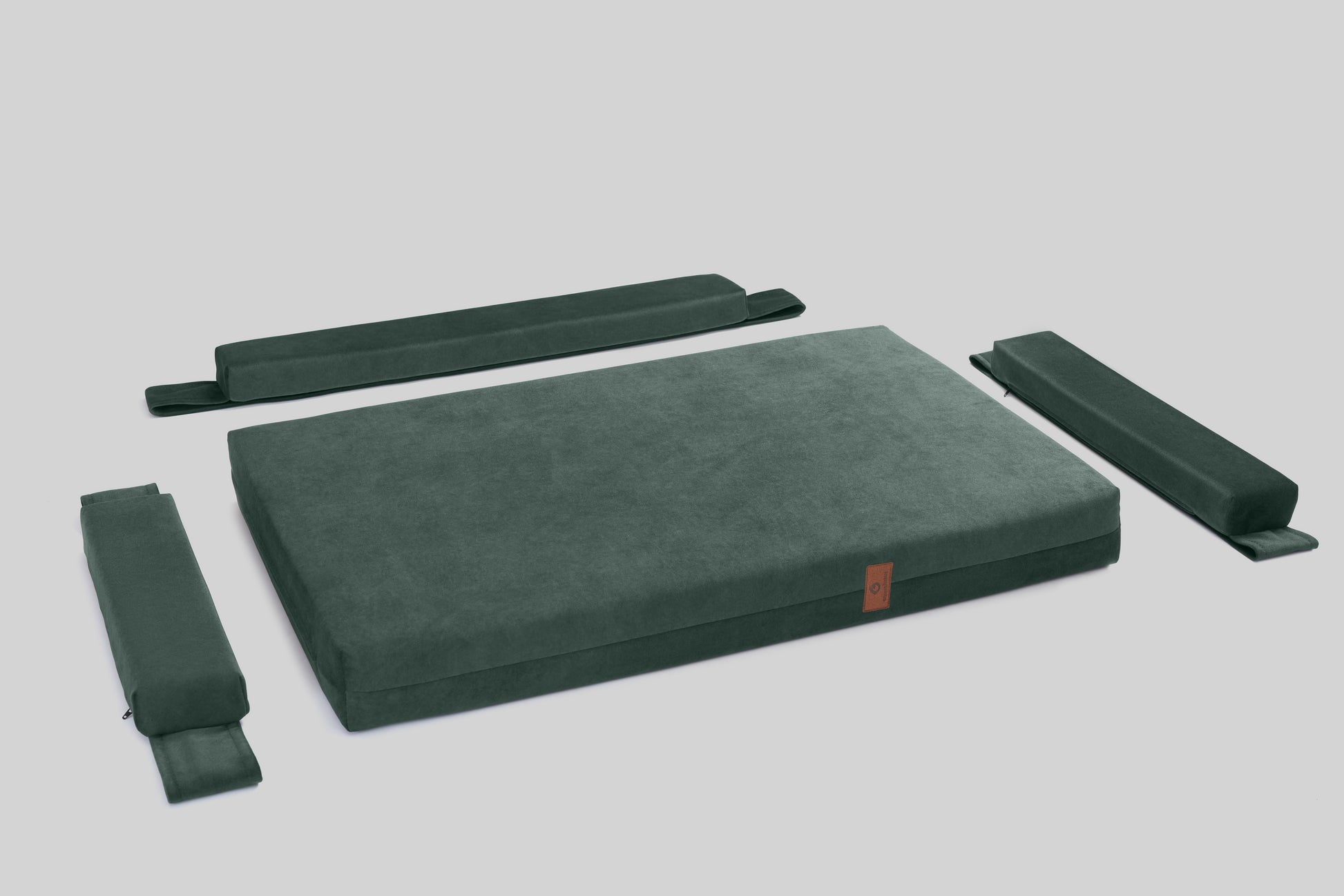 Transformer dog bed | ComfySupport+ | 2-sided | MOSS GREEN | animalistus
