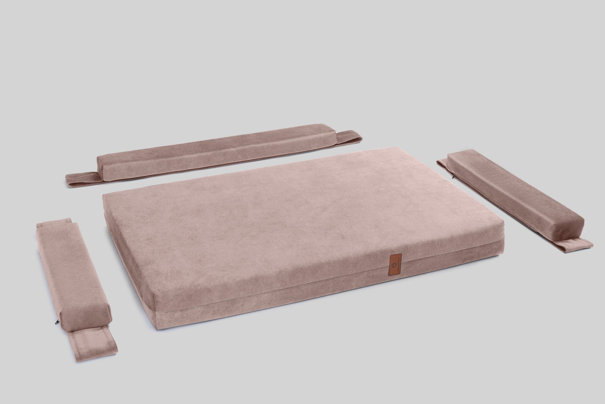 Transformer dog bed | ComfySupport+ | 2-sided | FLAMINGO PINK | animalistus