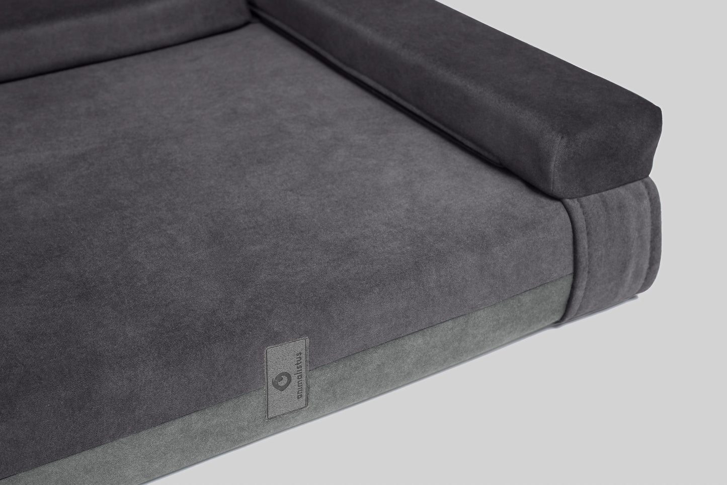 Transformer dog bed | ComfySupport+ | 2-sided | FOG GREY + STEEL GREY | animalistus