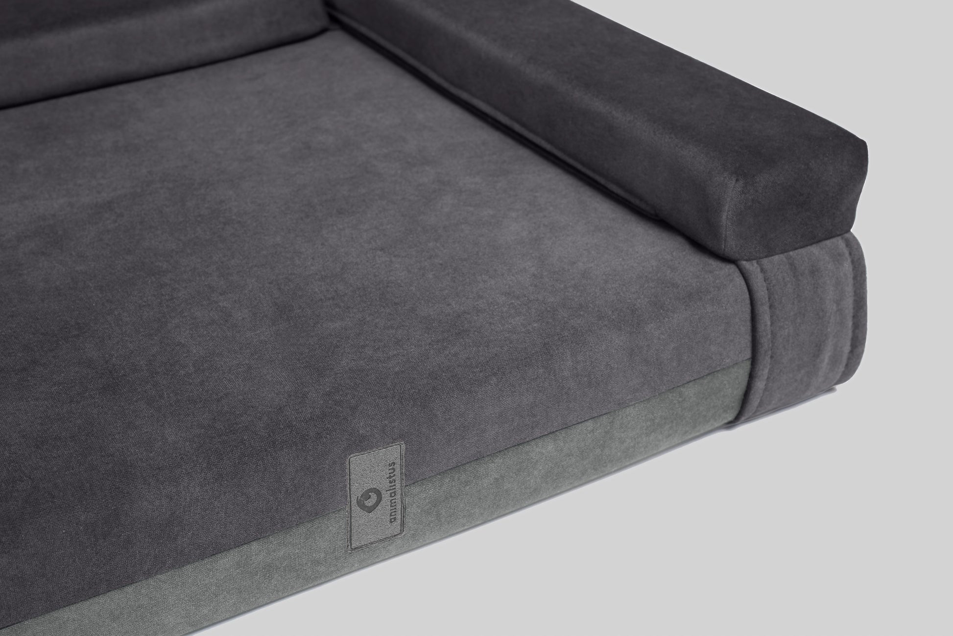 Transformer dog bed | ComfySupport+ | 2-sided | FOG GREY + STEEL GREY | animalistus