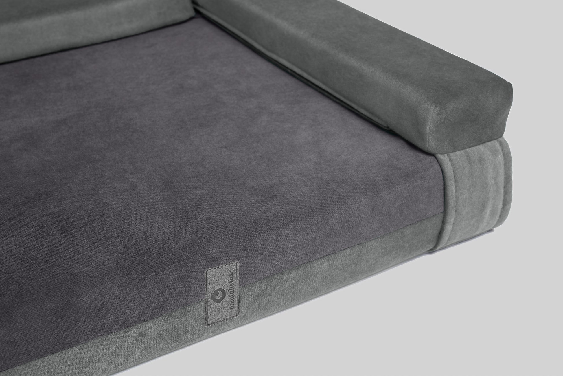 Transformer dog bed | ComfySupport+ | 2-sided | FOG GREY + STEEL GREY | animalistus