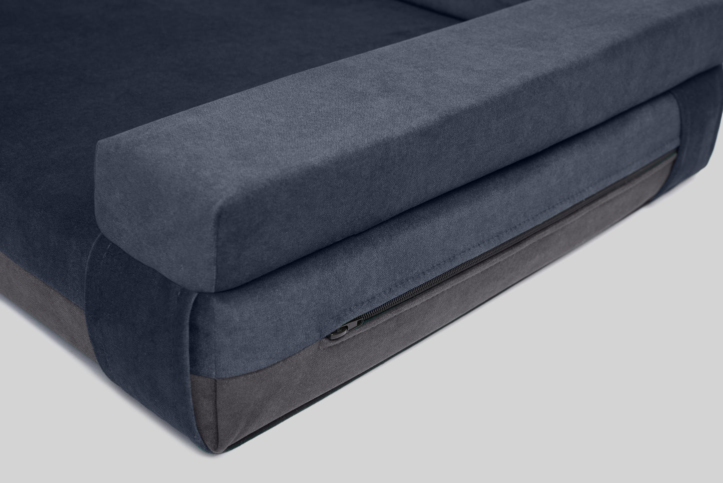 Transformer dog bed | ComfySupport+ | 2-sided | NAVY BLUE+STEEL GREY | animalistus
