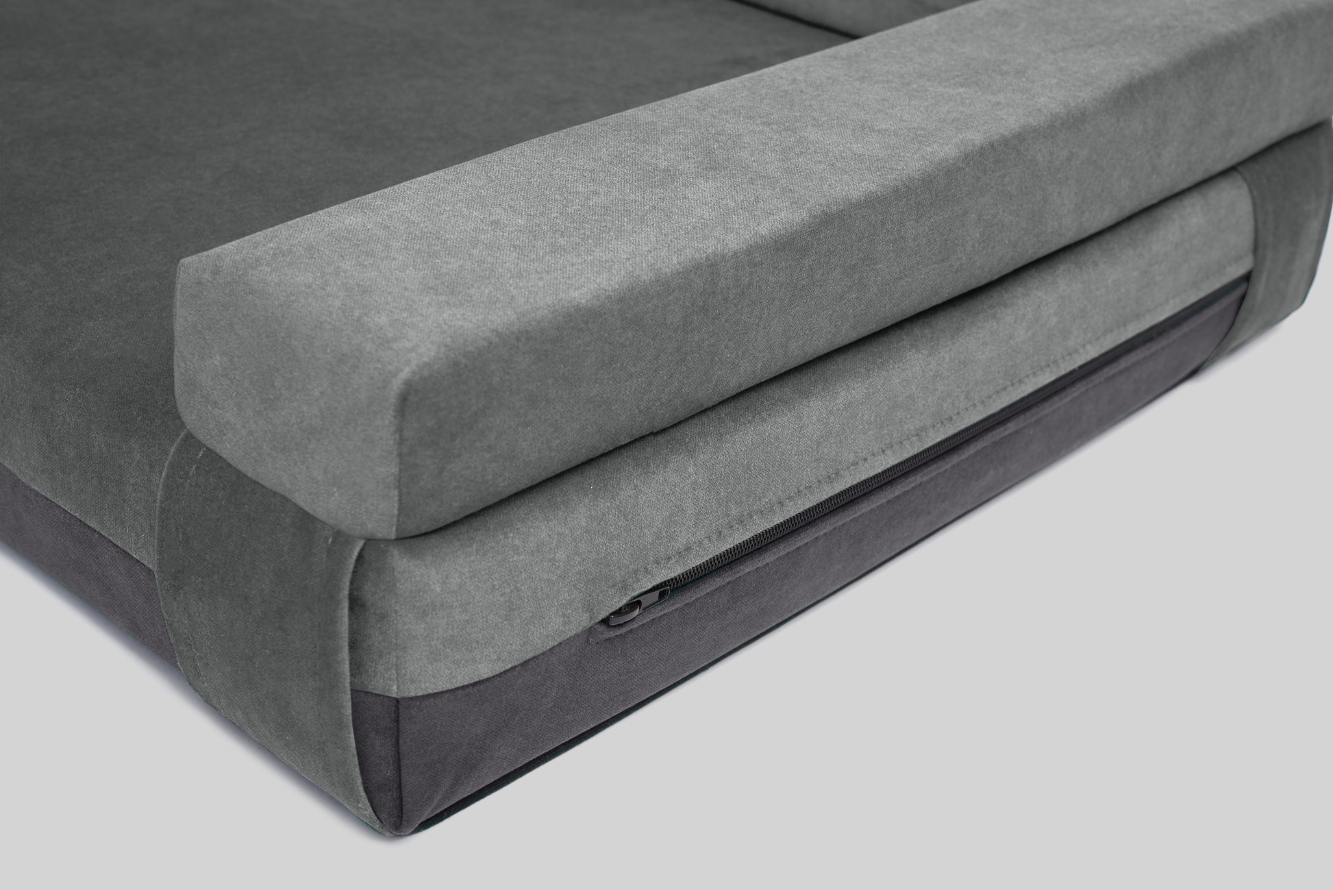 Transformer dog bed | ComfySupport+ | 2-sided | FOG GREY + STEEL GREY | animalistus
