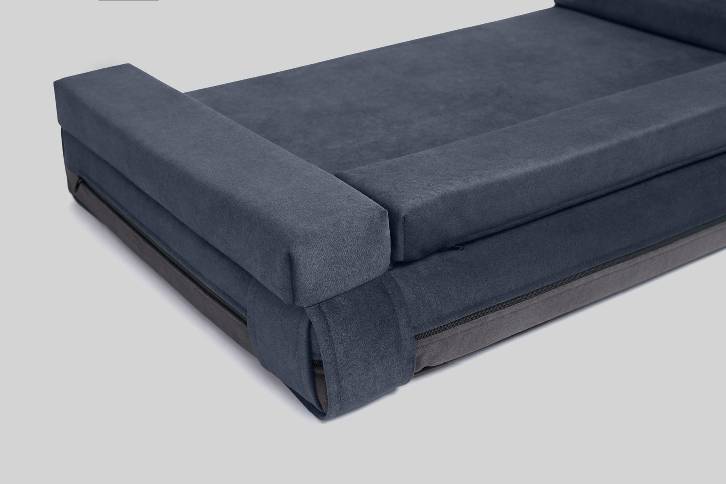 Transformer dog bed | ComfySupport+ | 2-sided | NAVY BLUE+STEEL GREY | animalistus