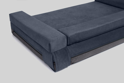 Transformer dog bed | ComfySupport+ | 2-sided | NAVY BLUE+STEEL GREY | animalistus