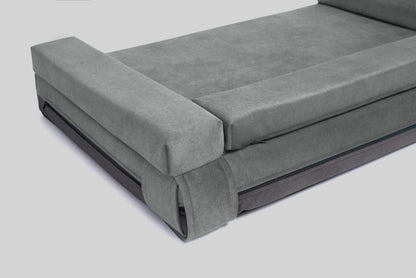 Transformer dog bed | ComfySupport+ | 2-sided | FOG GREY + STEEL GREY | animalistus