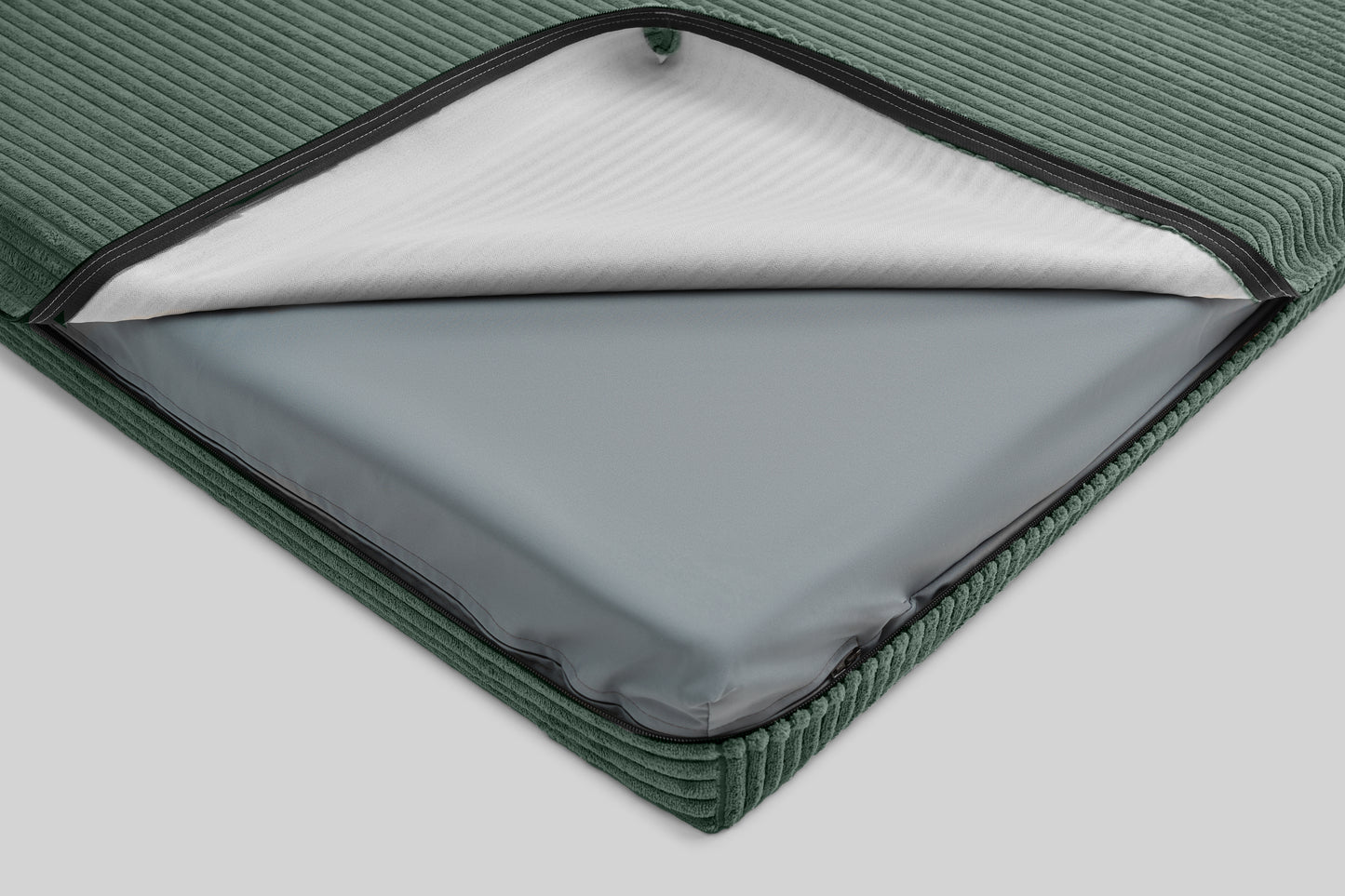 Corduroy dog bed | ComfySupport+ | 2-sided | FOREST GREEN