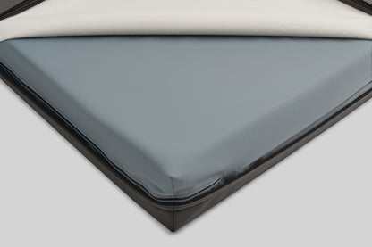 Leather-look dog bed | ComfySupport+ | 2-sided | ASPHALT GREY