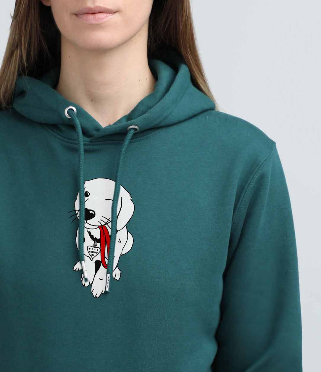 Best friend | Hoodie with dog. Regular fit | Unisex by My Wild Other