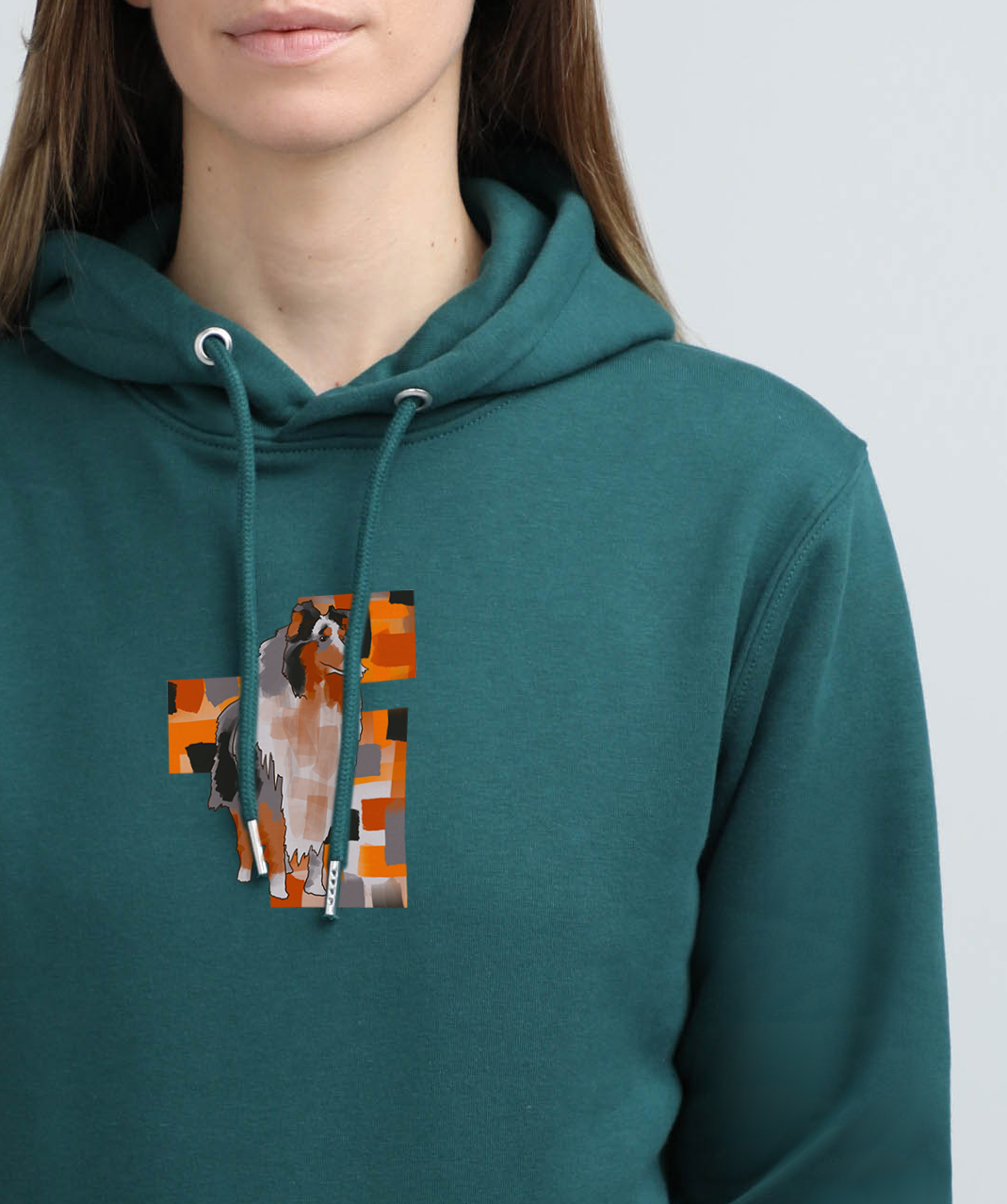 Autumn dog | Hoodie with dog. Regular fit | Unisex by My Wild Other