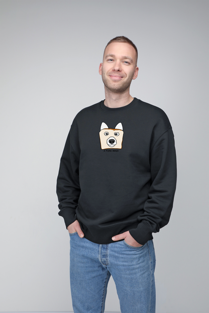 Pure-bred dog | Crew neck sweatshirt with dog. Oversize fit | Unisex by My Wild Other
