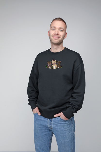 Šuniukų fėja x animalistus | Crew neck sweatshirt with dog. Oversize fit | Unisex by My Wild Other