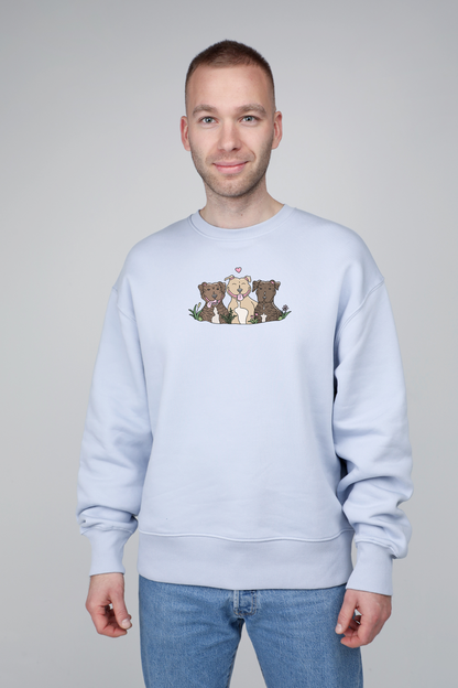 Šuniukų fėja x animalistus | Crew neck sweatshirt with dog. Oversize fit | Unisex - premium dog goods handmade in Europe by animalistus
