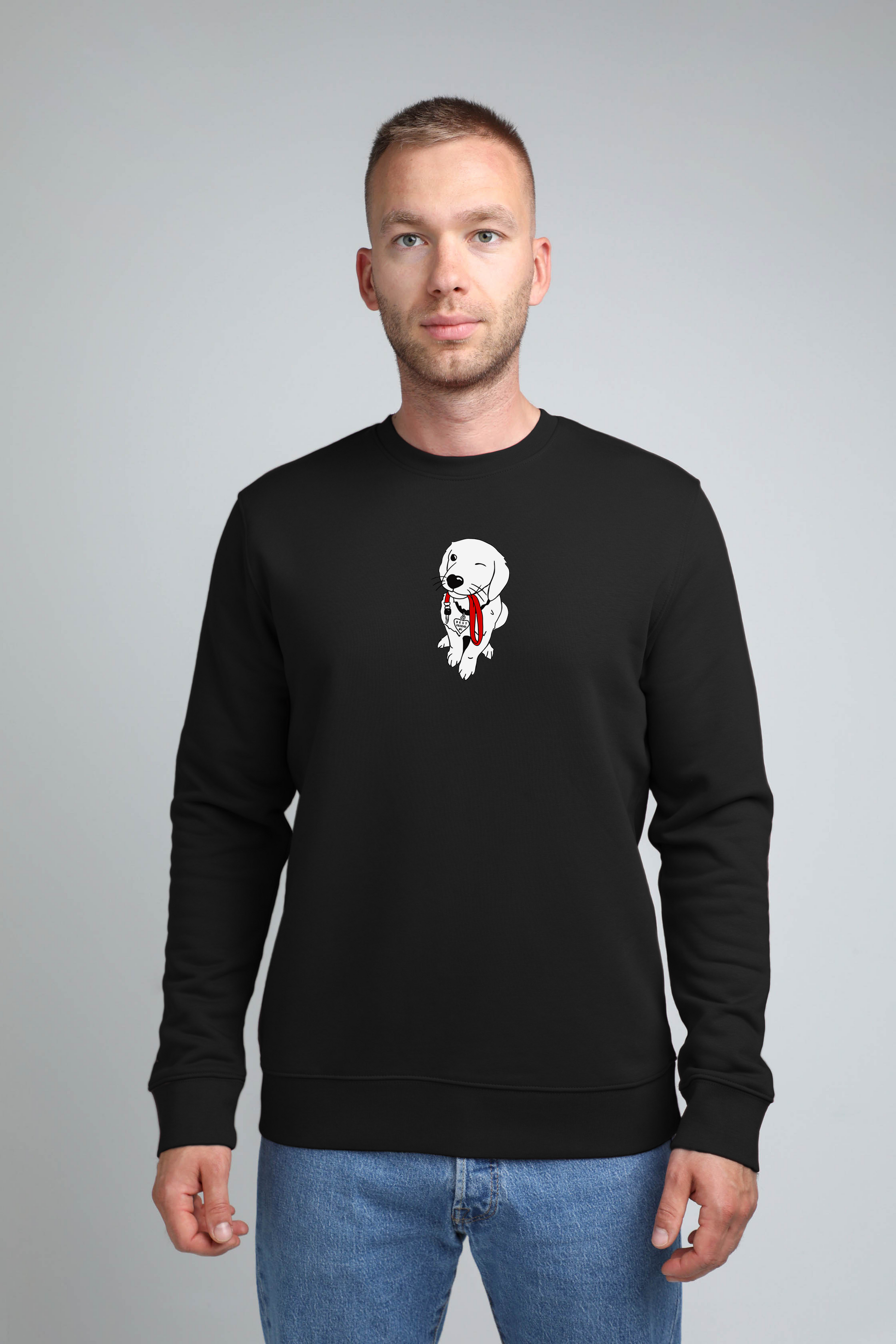 Best friend | Crew neck sweatshirt with dog. Regular fit | Unisex | animalistus