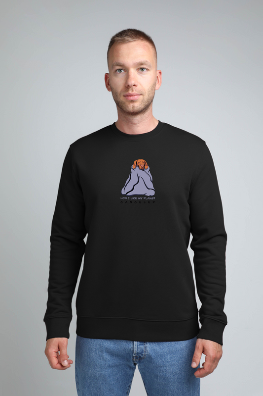 Cosy dog | Crew neck sweatshirt with dog. Regular fit | Unisex | animalistus
