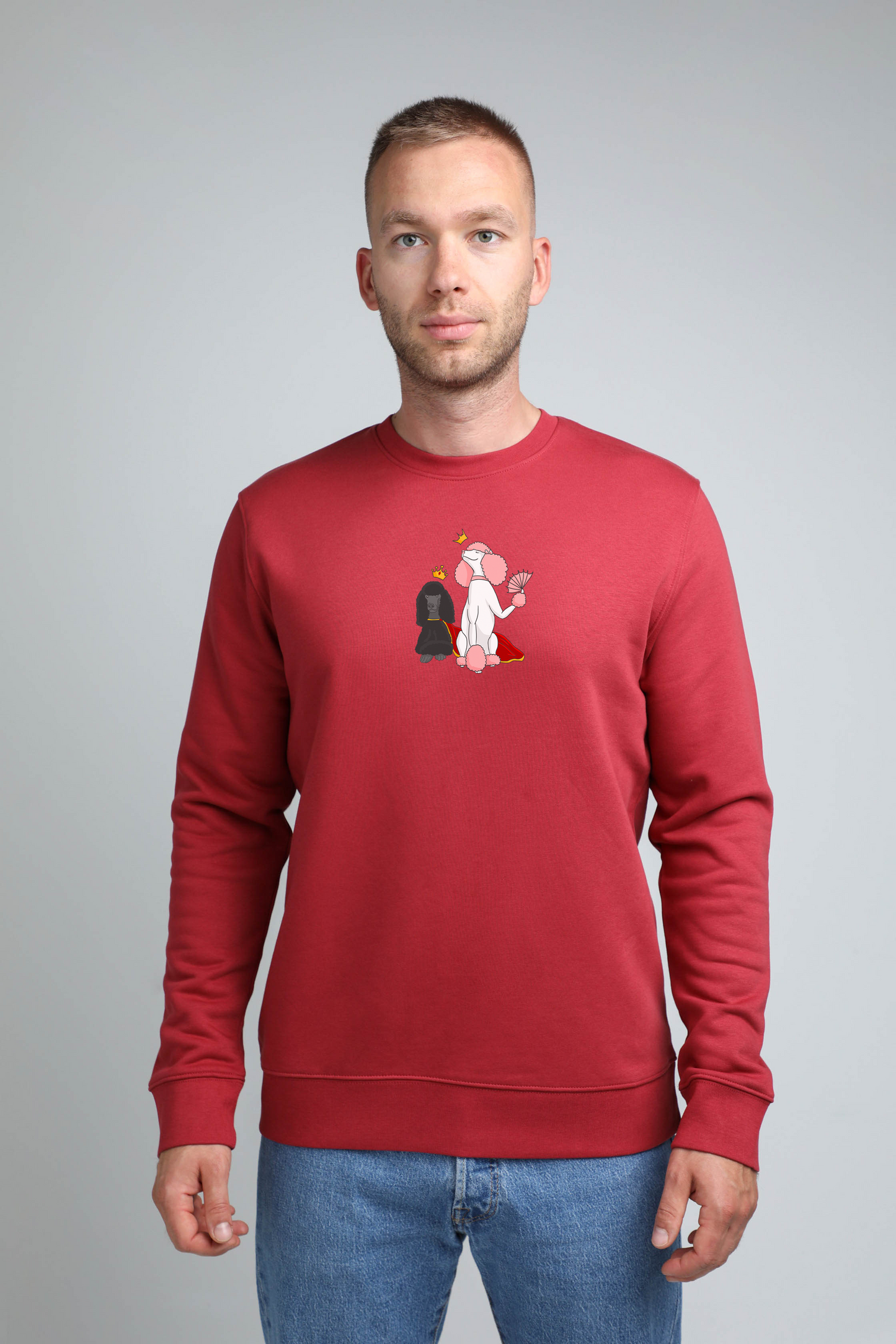 Royal dogs | Crew neck sweatshirt with dogs. Regular fit | Unisex by My Wild Other