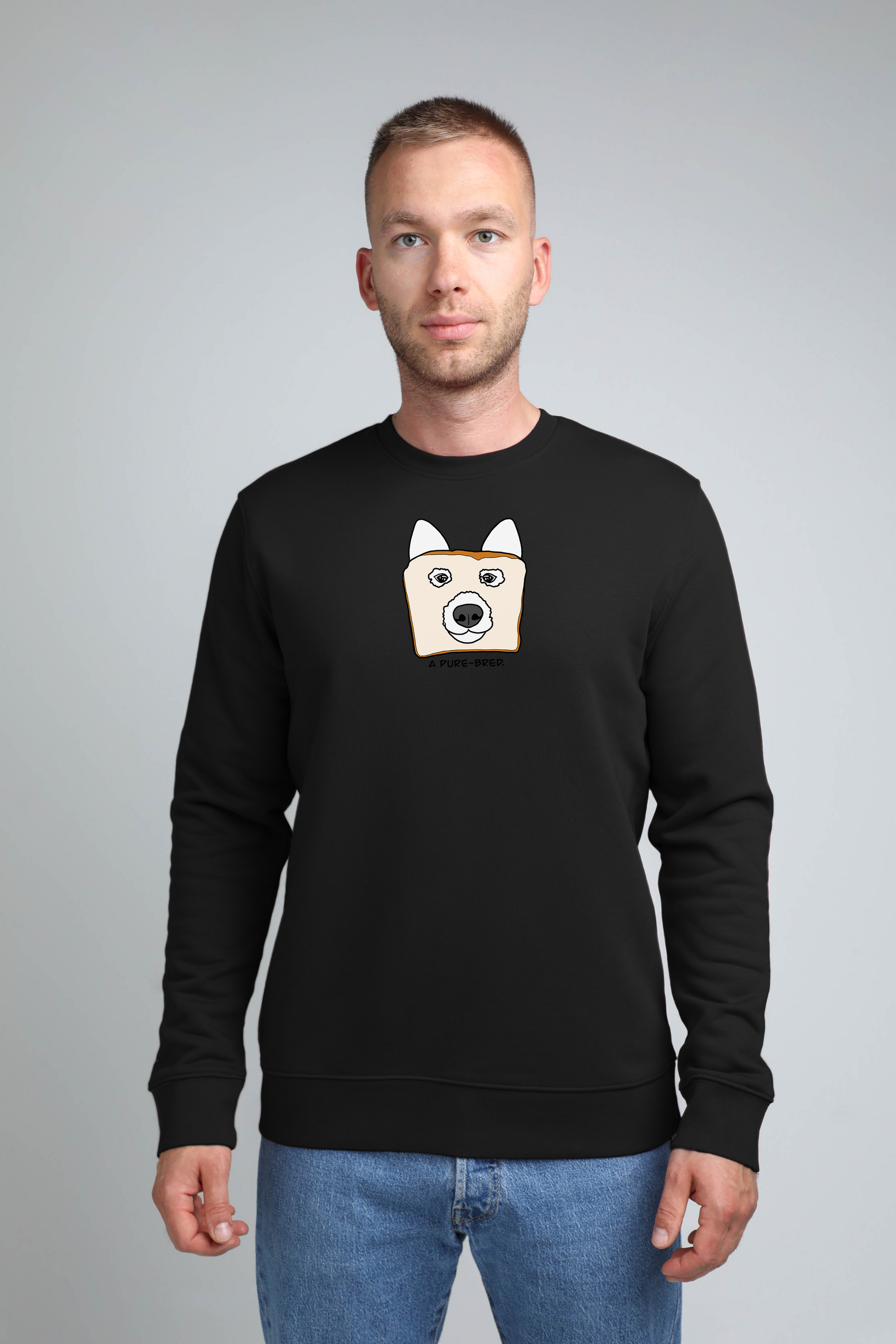Pure-bred dog | Crew neck sweatshirt with dog. Regular fit | Unisex by My Wild Other
