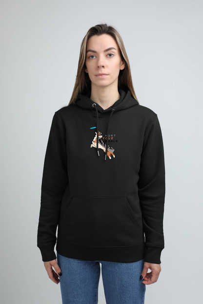 Hunt your goals | Hoodie with dog. Regular fit | Unisex by My Wild Other