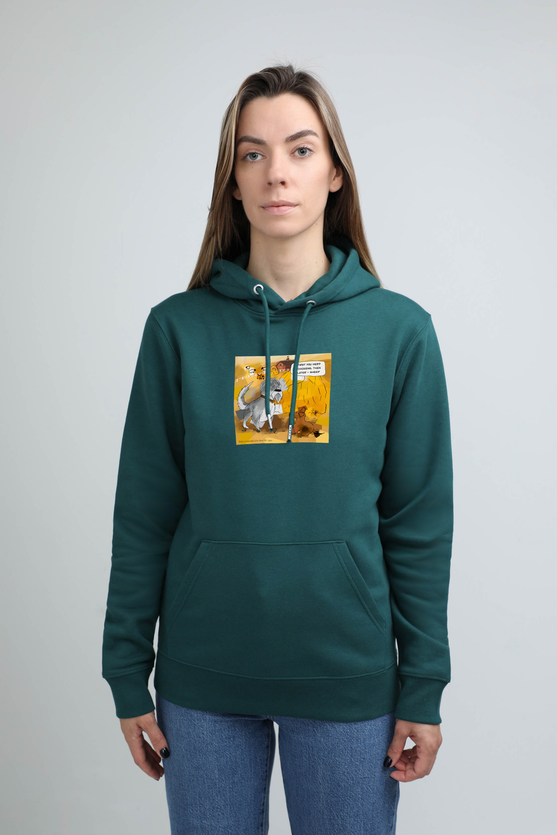 Farm dogs | Hoodie with dogs. Regular fit | Unisex by My Wild Other