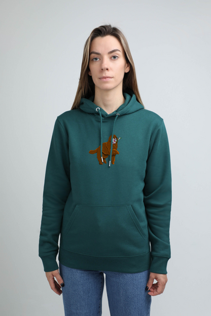 Giant dog with flowers | Hoodie with dog. Regular fit | Unisex by My Wild Other