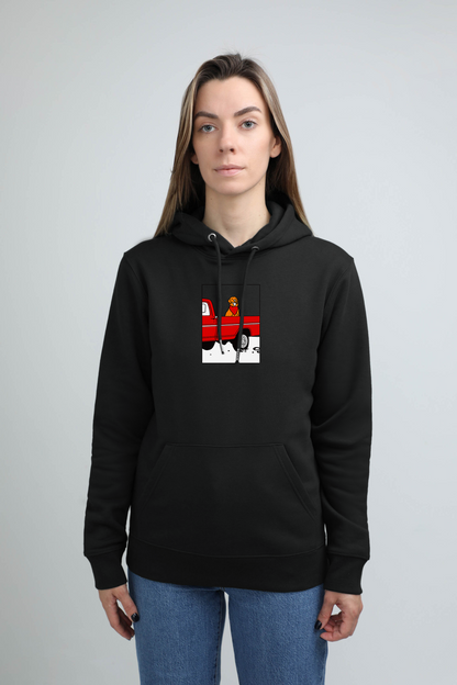 Pickup truck dog | Hoodie with dog. Regular fit | Unisex by My Wild Other