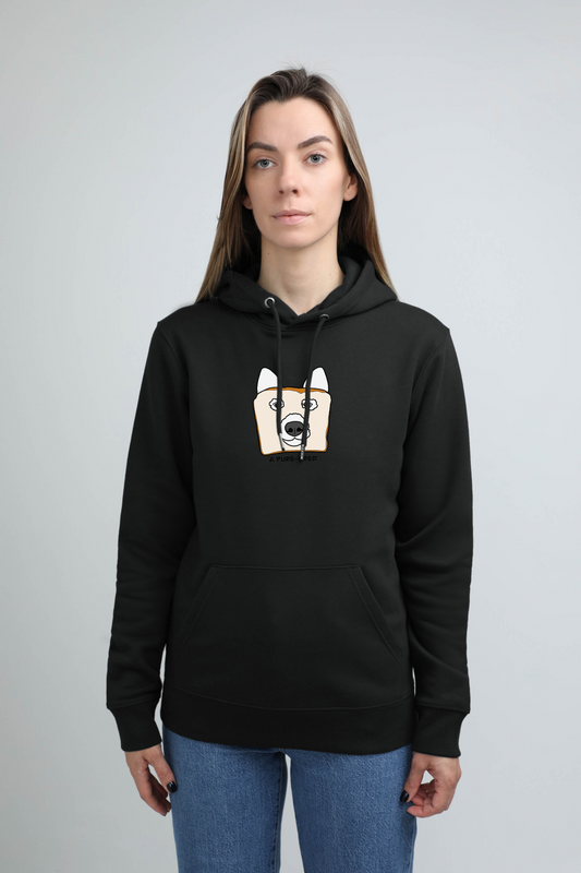 Pure-bred dog | Hoodie with dog. Regular fit | Unisex - premium dog goods handmade in Europe by animalistus