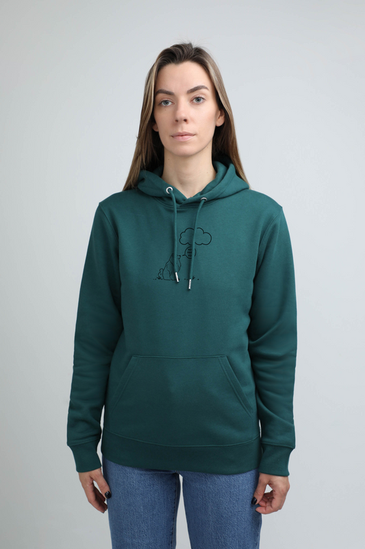 Cloud dog | Hoodie with dog. Regular fit | Unisex | animalistus
