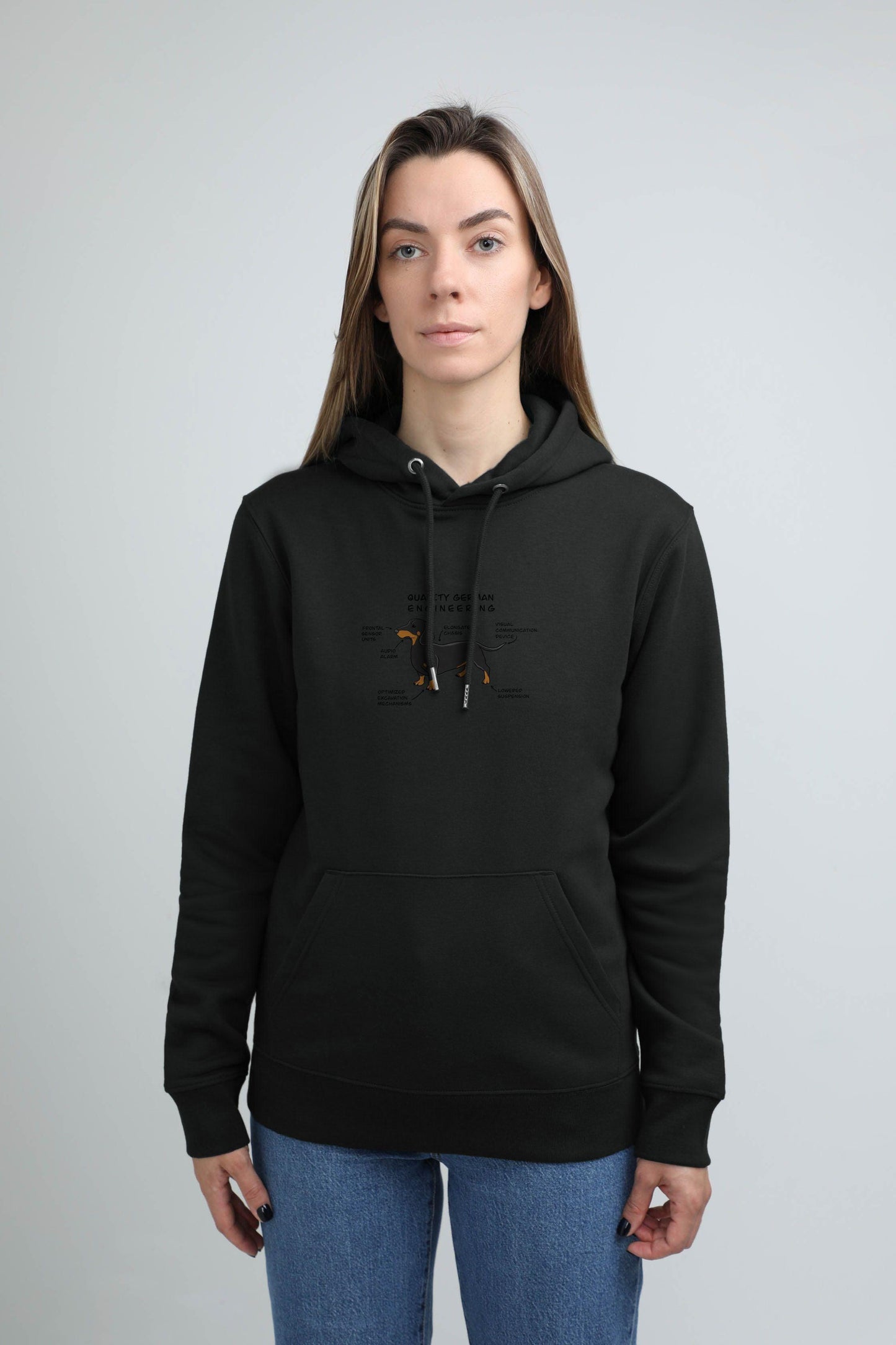 Automotive dog | Hoodie with dog. Regular fit | Unisex - premium dog goods handmade in Europe by animalistus