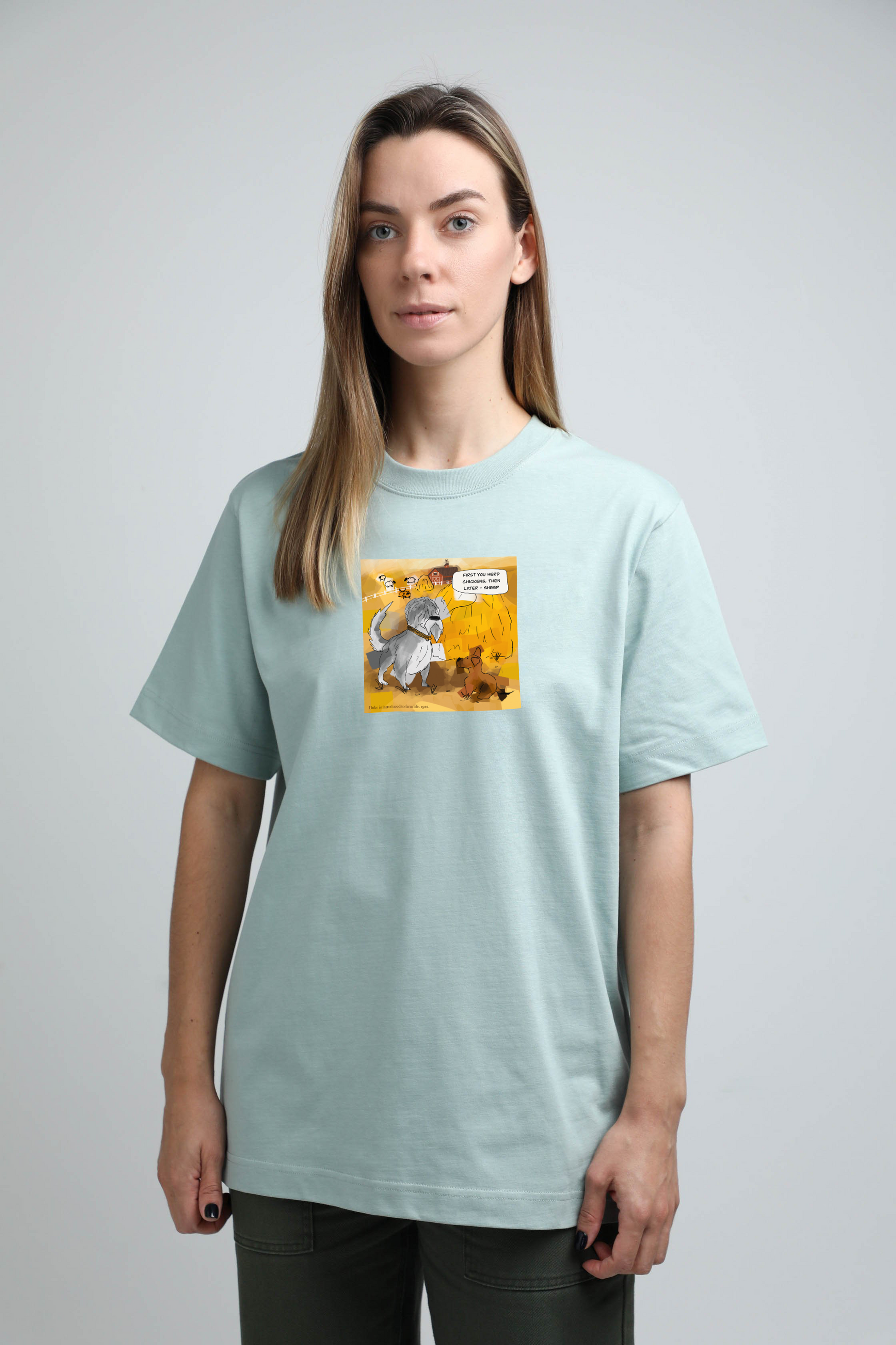Farm dogs | Heavyweight T-Shirt with dogs. Oversized | Unisex by My Wild Other
