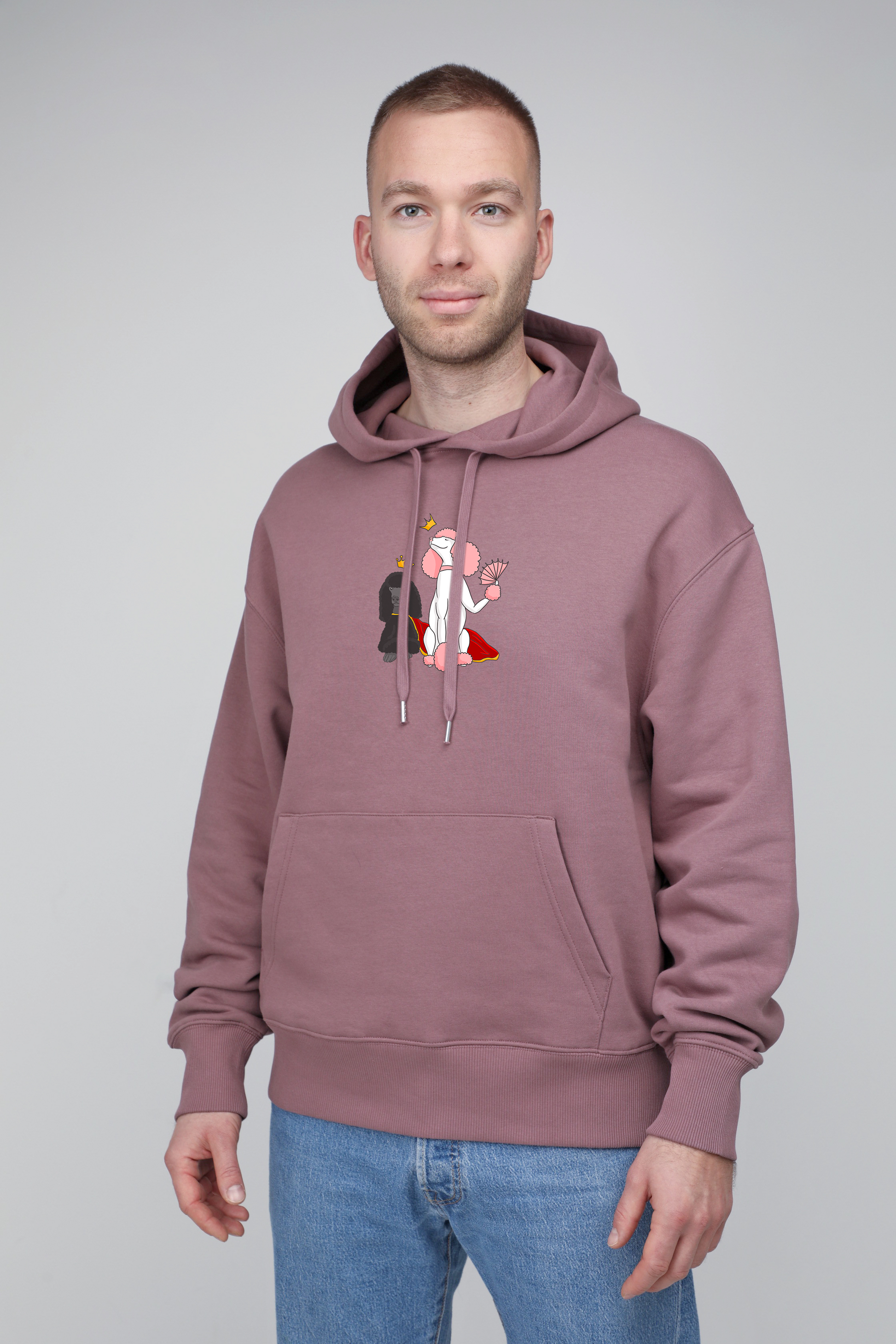 Royal dogs | Hoodie with dogs. Oversize fit | Unisex by My Wild Other