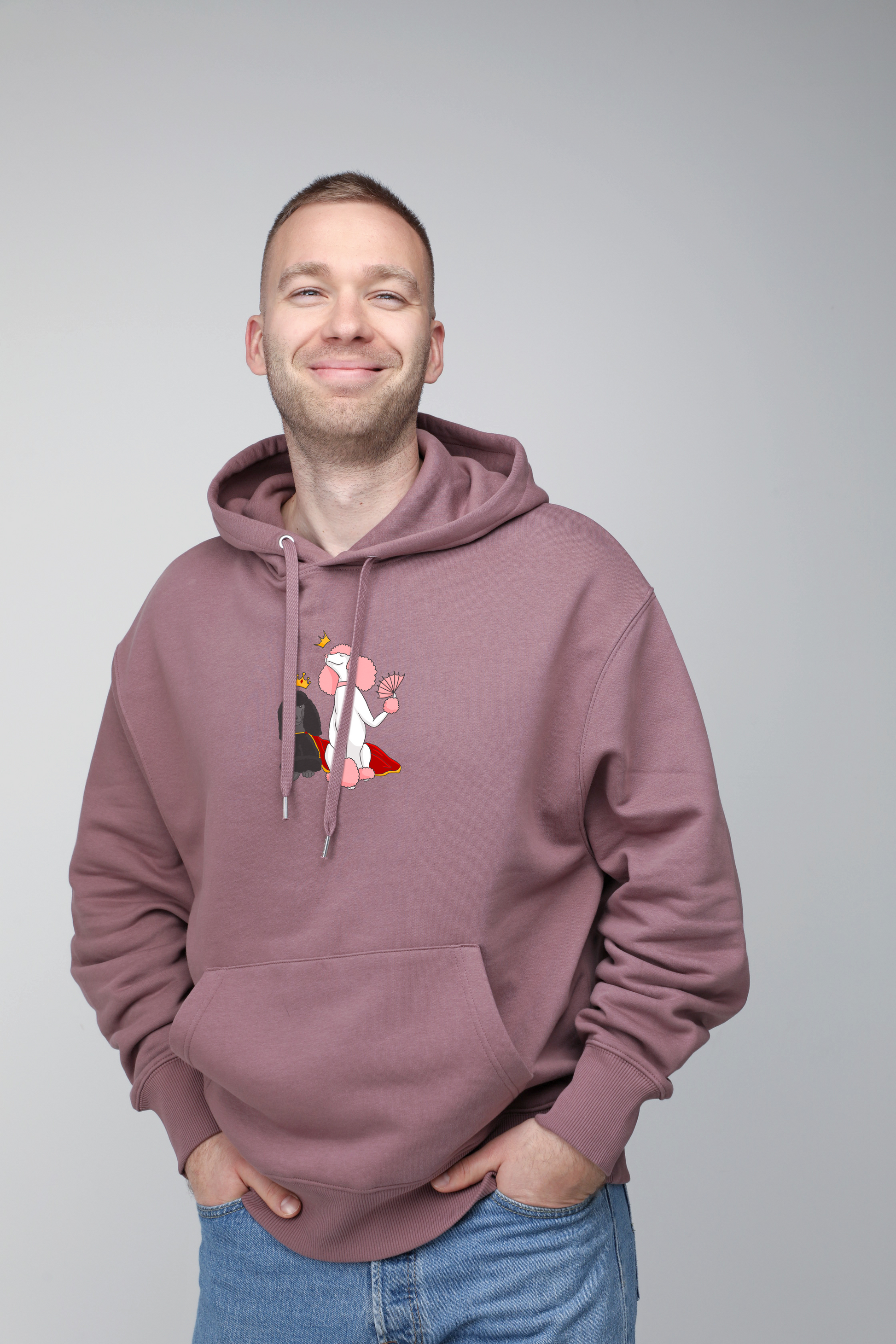 Royal dogs | Hoodie with dogs. Oversize fit | Unisex | animalistus
