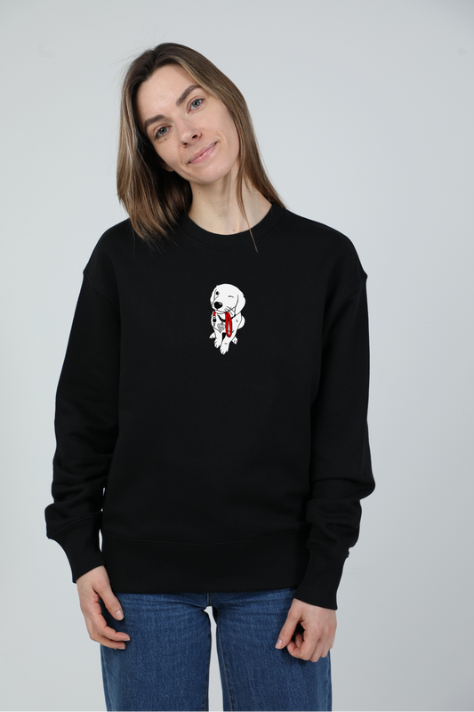 Best friend | Crew neck sweatshirt with dog. Oversize fit | Unisex