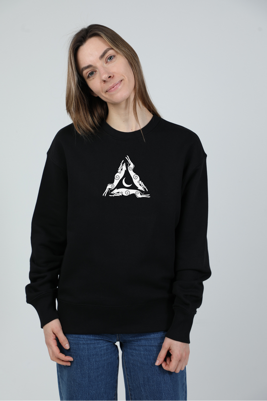 Laumės x animalistus | Crew neck sweatshirt with dog. Oversize fit | Unisex