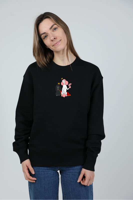 Royal dogs | Crew neck sweatshirt with dogs. Oversize fit | Unisex
