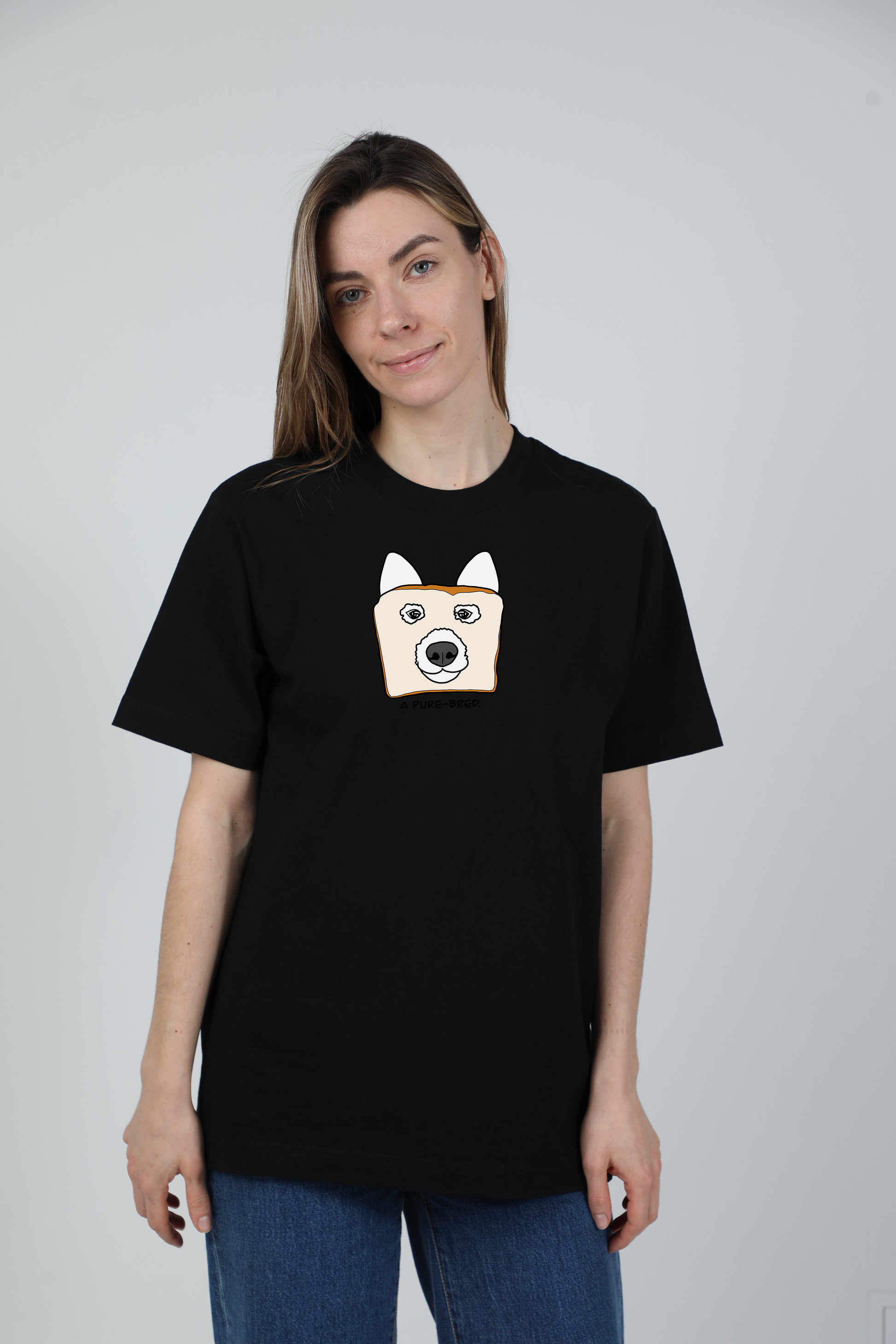 Pure-bred dog | Heavyweight T-Shirt with dog. Oversized | Unisex | animalistus