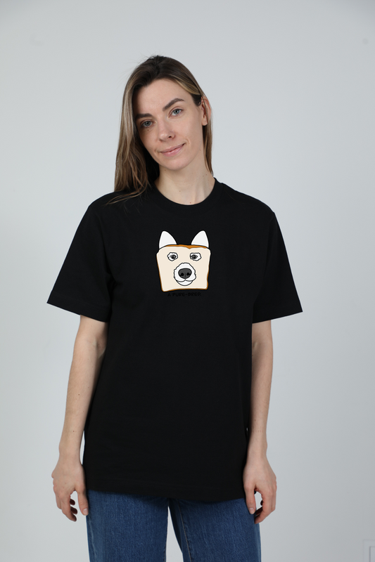 Pure-bred dog | Heavyweight T-Shirt with dog. Oversized | Unisex | animalistus