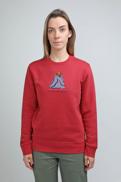 Cosy dog | Crew neck sweatshirt with dog. Regular fit | Unisex by My Wild Other