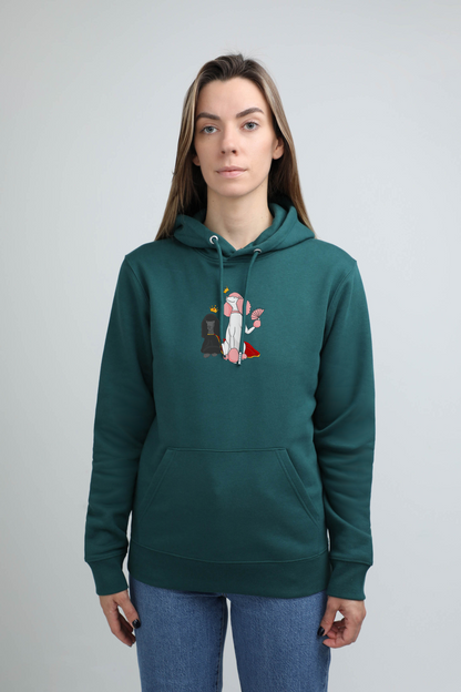 Royal dogs | Hoodie with dogs. Regular fit | Unisex by My Wild Other