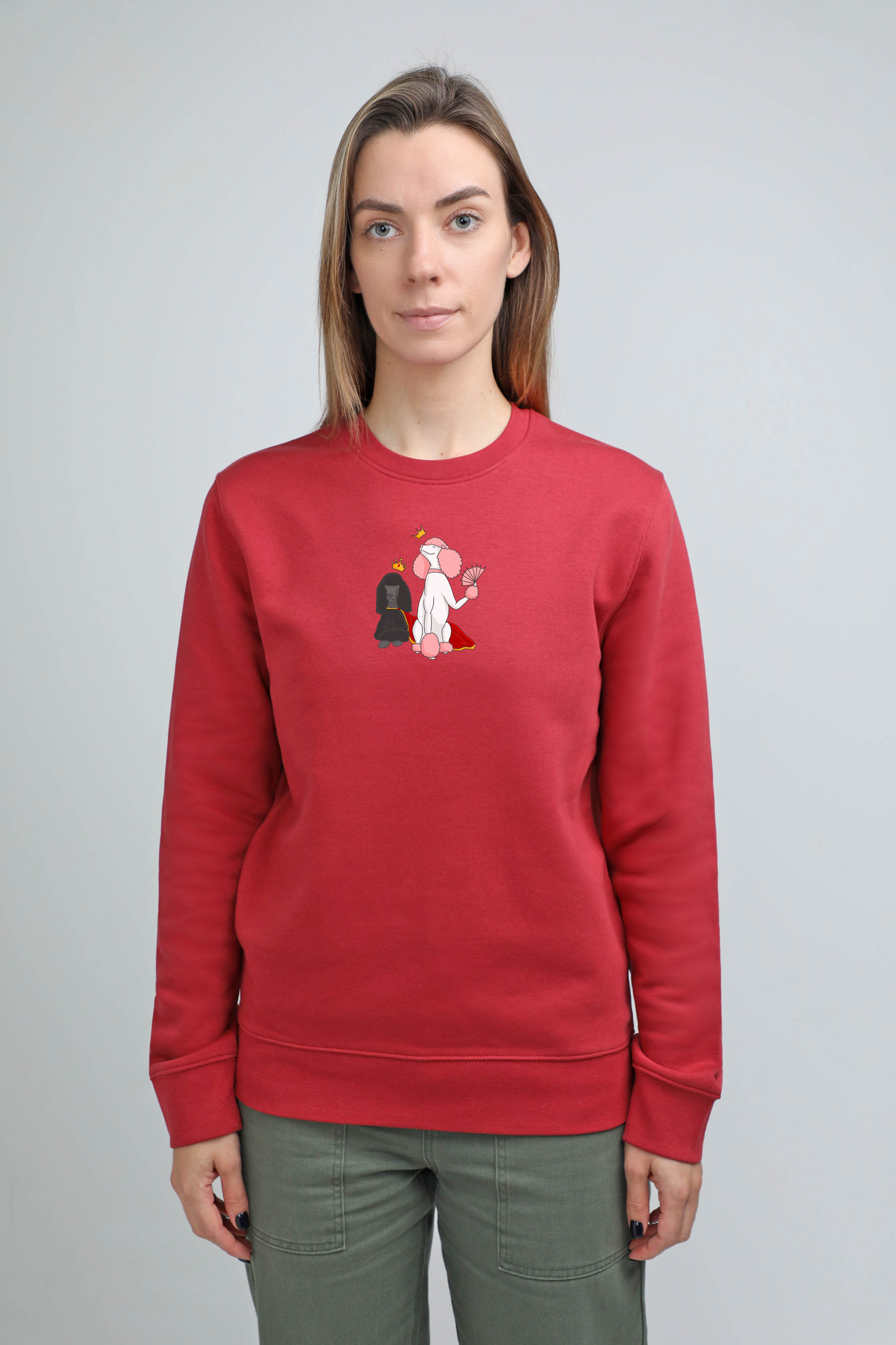 Royal dogs | Crew neck sweatshirt with dogs. Regular fit | Unisex by My Wild Other