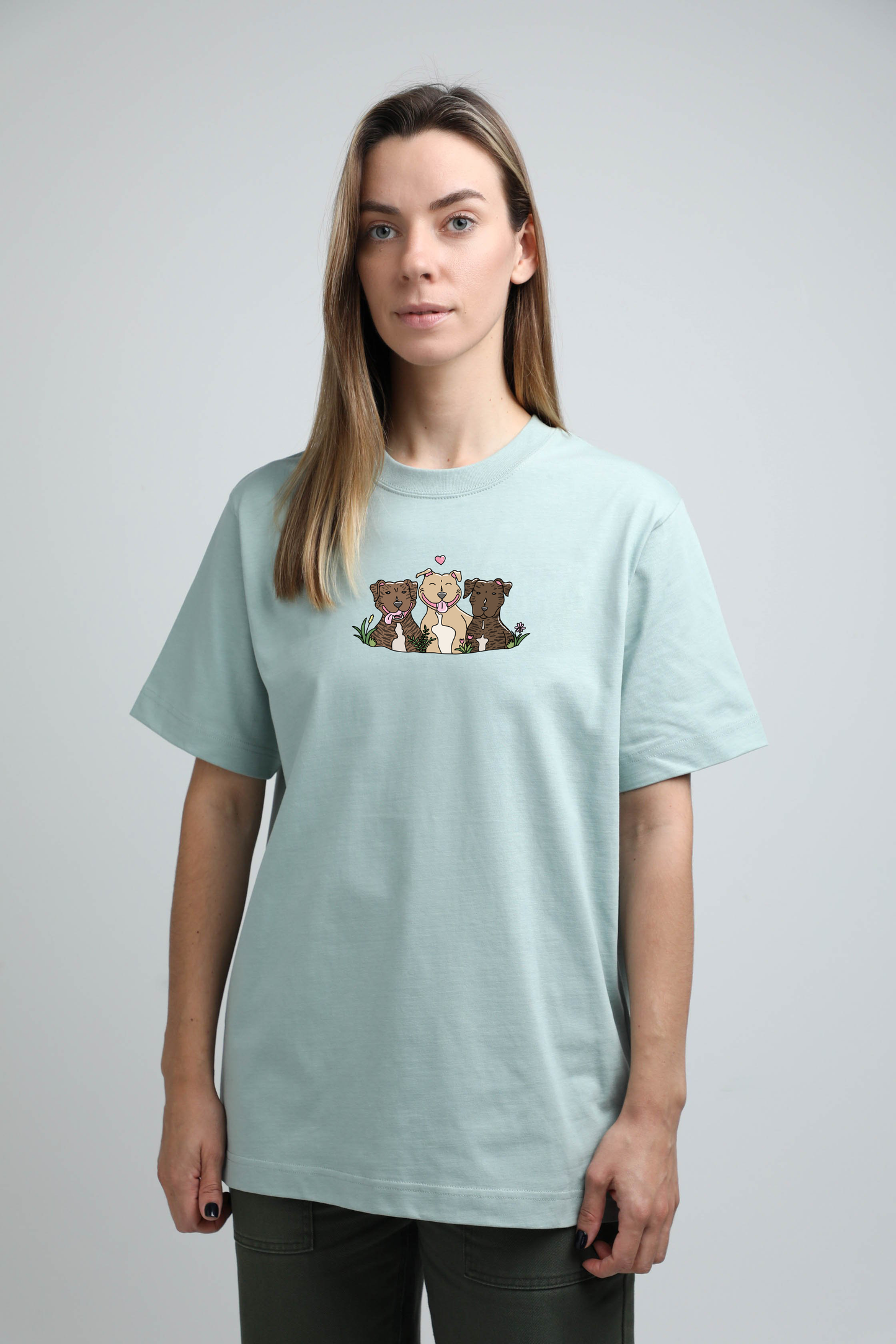 Šuniukų fėja x animalistus | Heavyweight T-Shirt with dogs. Oversized | Unisex - premium dog goods handmade in Europe by animalistus