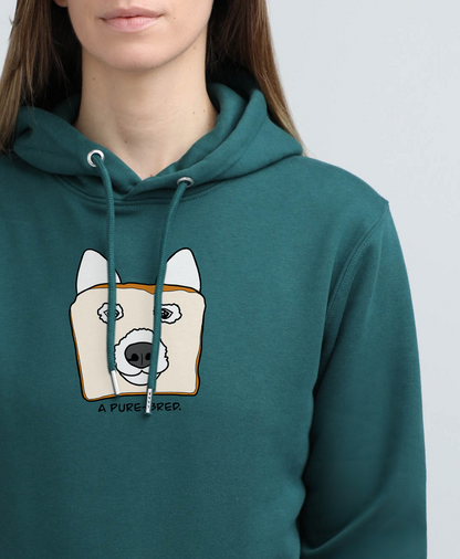 Pure-bred dog | Hoodie with dog. Regular fit | Unisex by My Wild Other